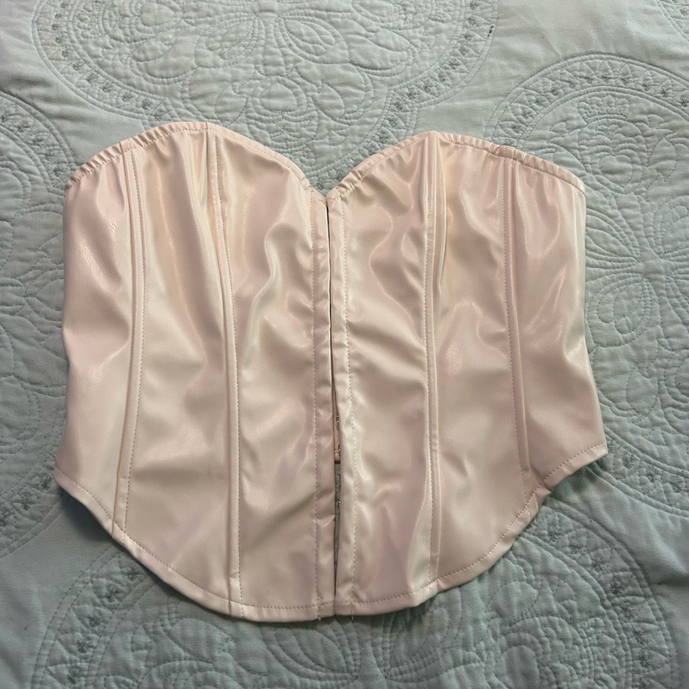 Elegant Cream Corset Top